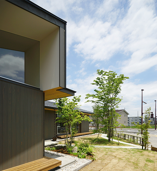 モデルハウス「あいの杜」の庭