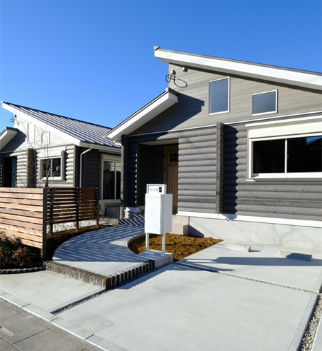 平家住宅の玄関