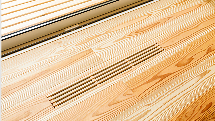 モデルハウス「息吹木」の全館空調を実現する通気口