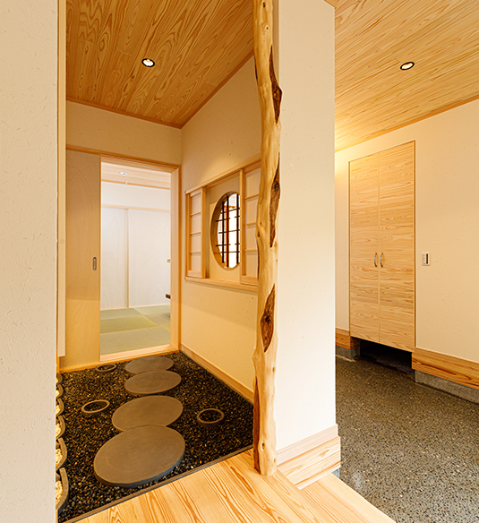 モデルハウス「息吹木」の和室入り口