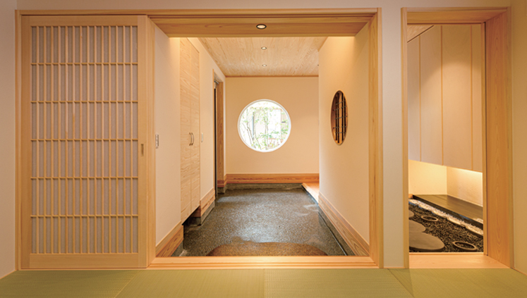 モデルハウス「息吹木」の和室入り口