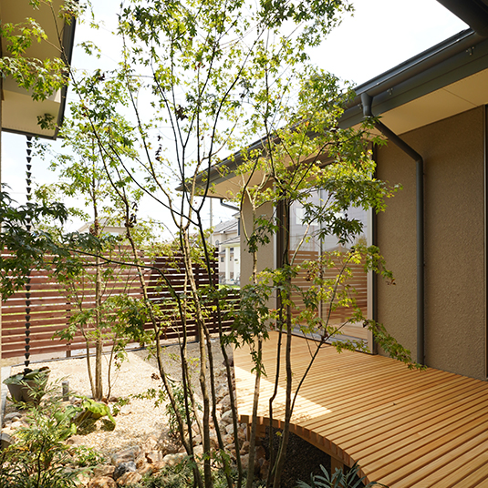 モデルハウス「息吹木」の庭