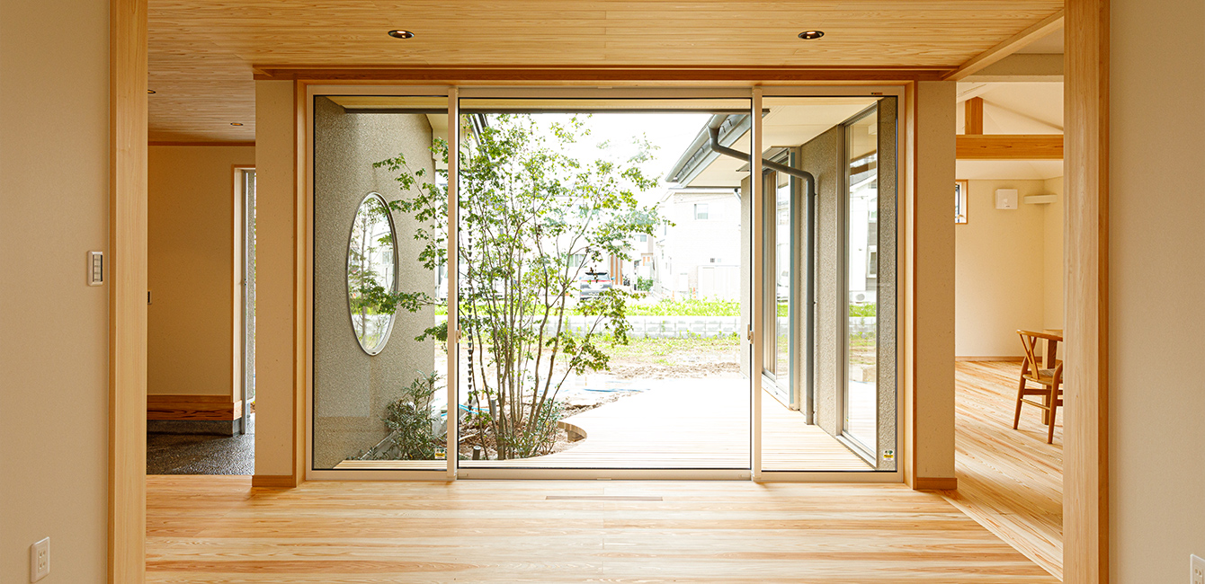 モデルハウス「息吹木」廊下