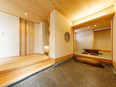 モデルハウス「息吹木」玄関