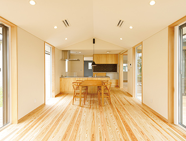 モデルハウス「息吹木」リビング